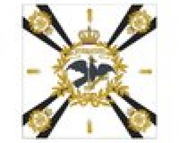 Standarte Infanterie/ des königlichen Regiments, mit Kreuz weiß