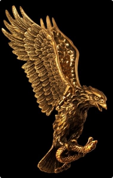 Bronzeanhänger Adler beweglich