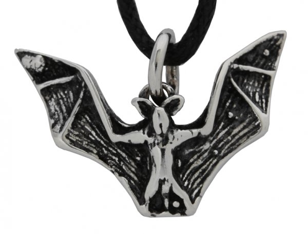 Silberamulett Fledermaus klein