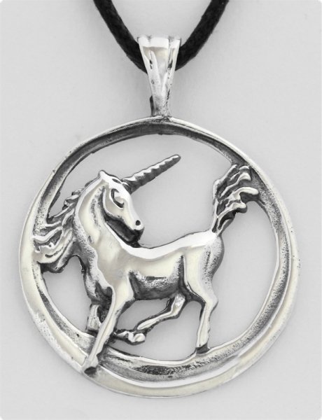 Schmuckanhänger Einhorn Isara Silber