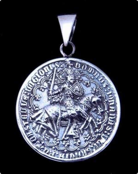 Silberanhänger Ritter