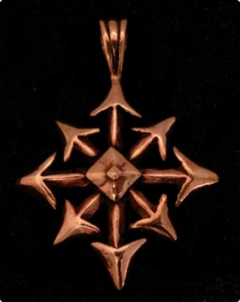 Bronzeanhänger Chaos Stern