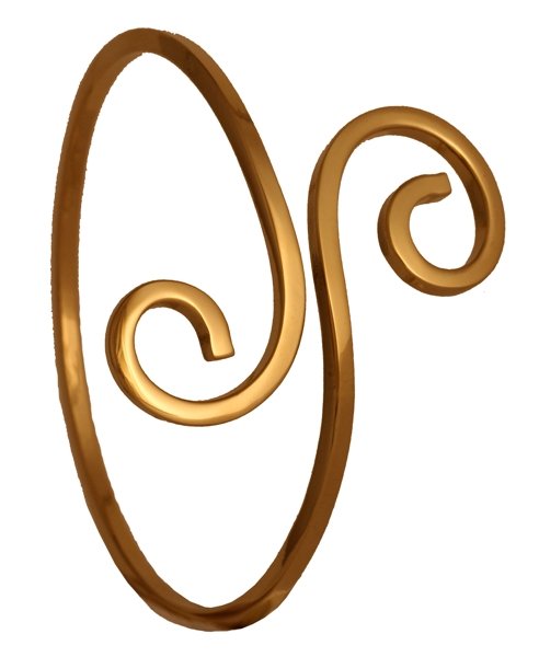 Bronzearmreif Filyina Doppelspirale
