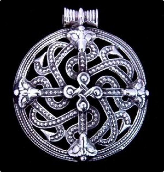 Großer Wikingeranhänger Viking Cross Silber