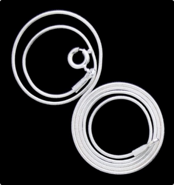 Schlangenhalskette Silber 55 cm