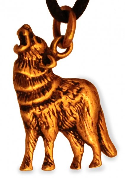 Wolfanhänger Dasan Bronze