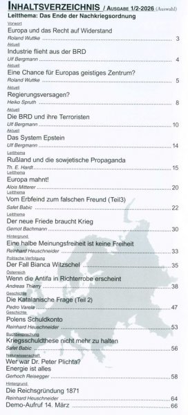 Volk in Bewegung ViB - Ausgabe 1/2 2026