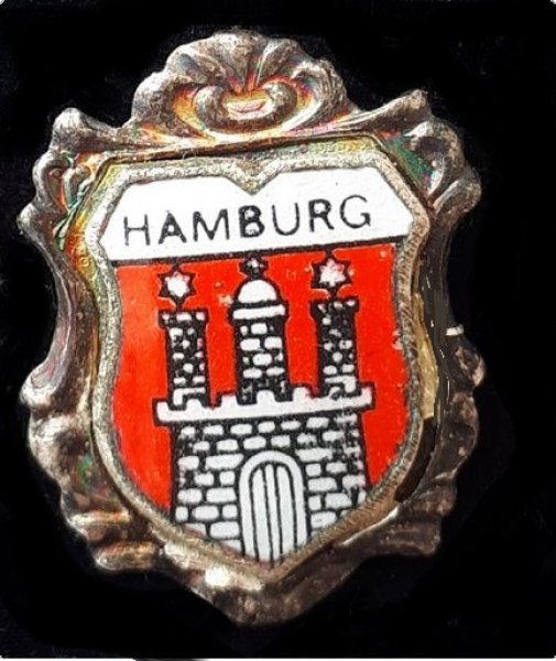 Wappennadel Heimattreu - Hamburg