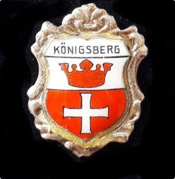 Wappennadel Heimattreu - Königsberg Krone & Kreuz